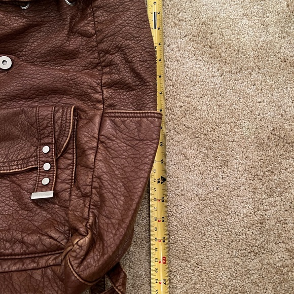 Brown Textured Backpack - Picture 9 of 12